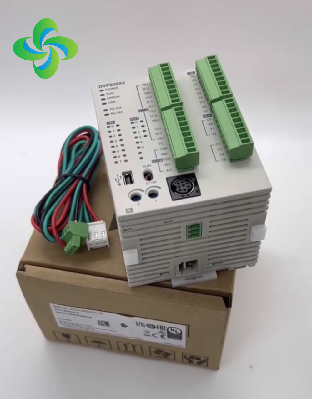 Delta PLC DVP20SX211R 8I/6O, 4CH AI/2CH AO 24V (Relay)