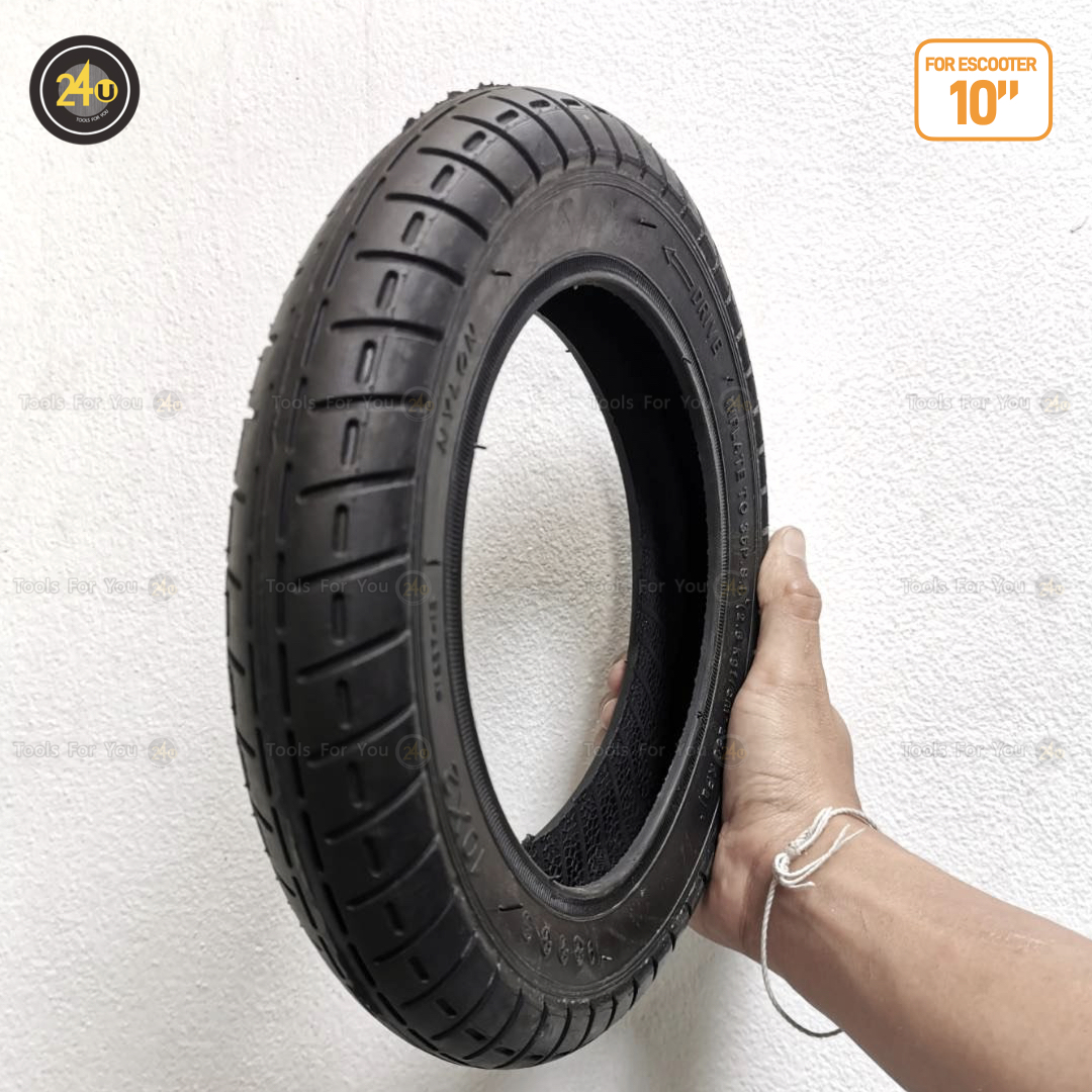 (1 Set) ยางนอก+ยางใน 10 นิ้ว ยางเติมลม Outer&Inner Tube 10x2.125 Inch (ยางสกู๊ตเตอร์)