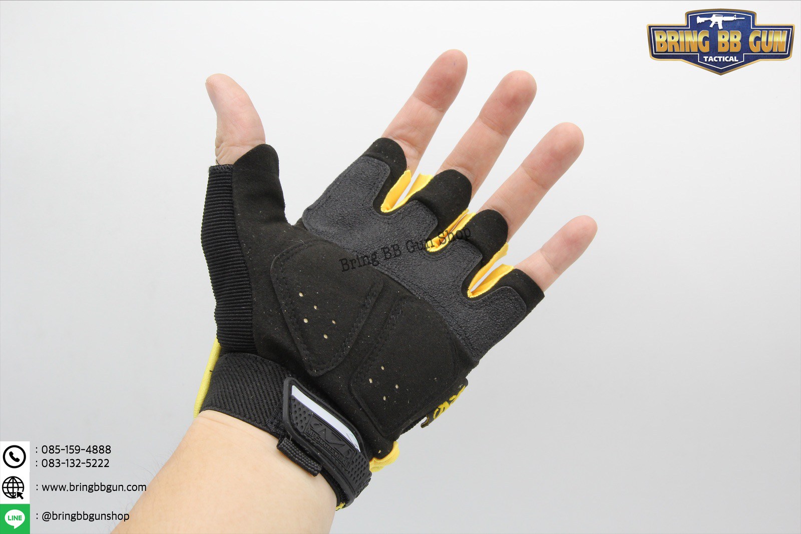 ถุงมือครึ่งนิ้ว ยี่ห้อ Mechanix รุ่น M-Pact