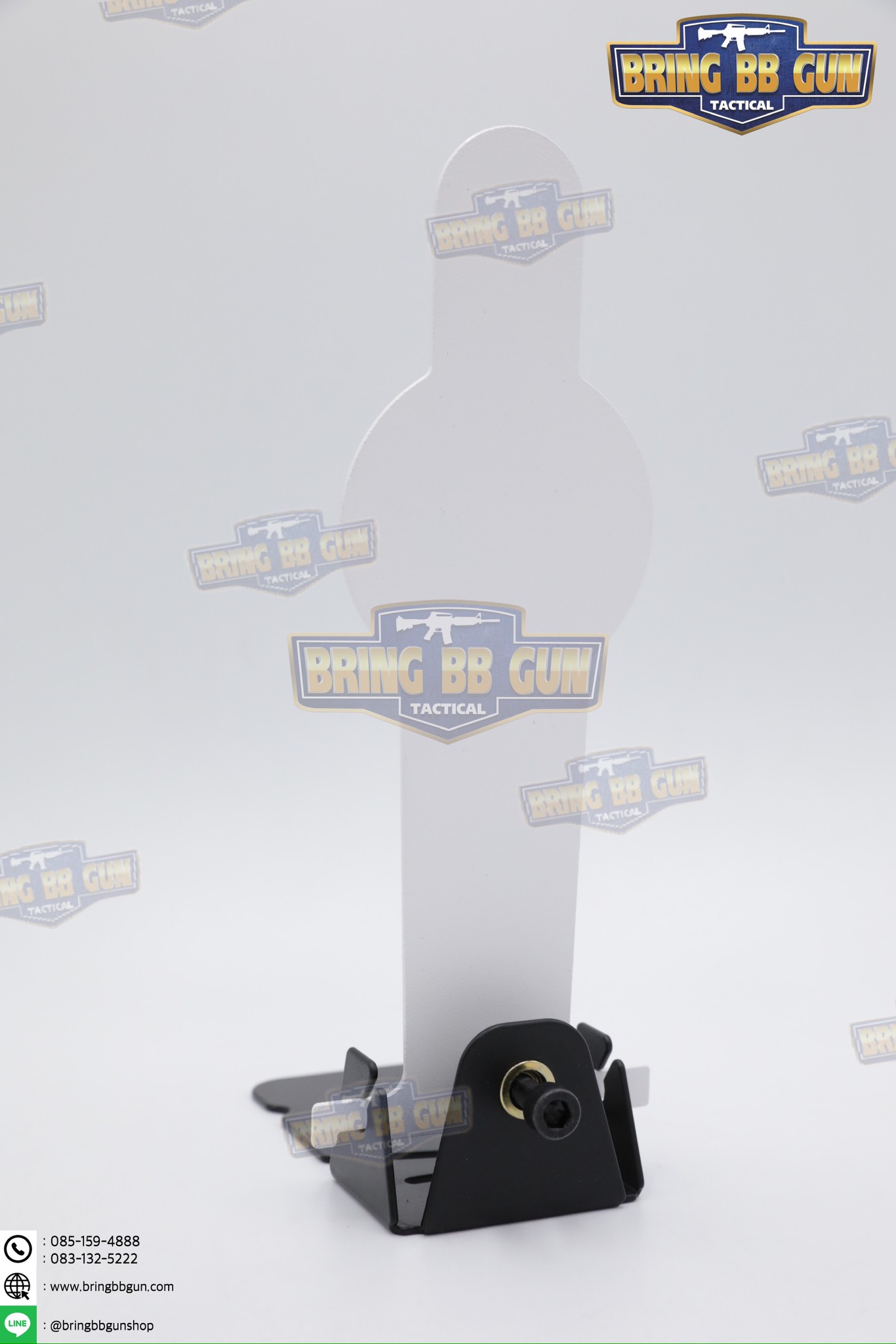 เป้าเพลทเหล็กสำหรับฝึกซ้อมยิงปืนบีบีกัน เป้าล้มรูปคน รุ่น B06 (เป้าซ้อมยิงรูปคน แบบล้มได้) เป้าซ้อมยิงรูปคน เป้าล้ม