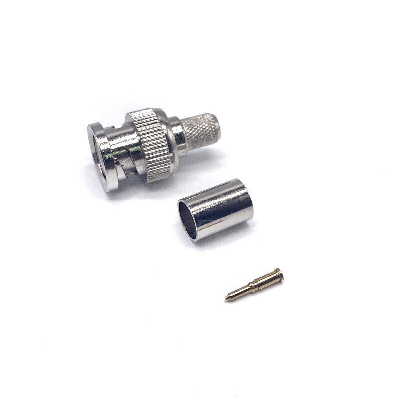 ปลั๊ก BNC MALE CRIMP TYPE | PC101-RG6 ตัวผู้แบบบีบ | บรรจุภัณฑ์ 1แพ็ค/10ชิ้น | ปลั๊กแจ๊ค | สำหรับRG6