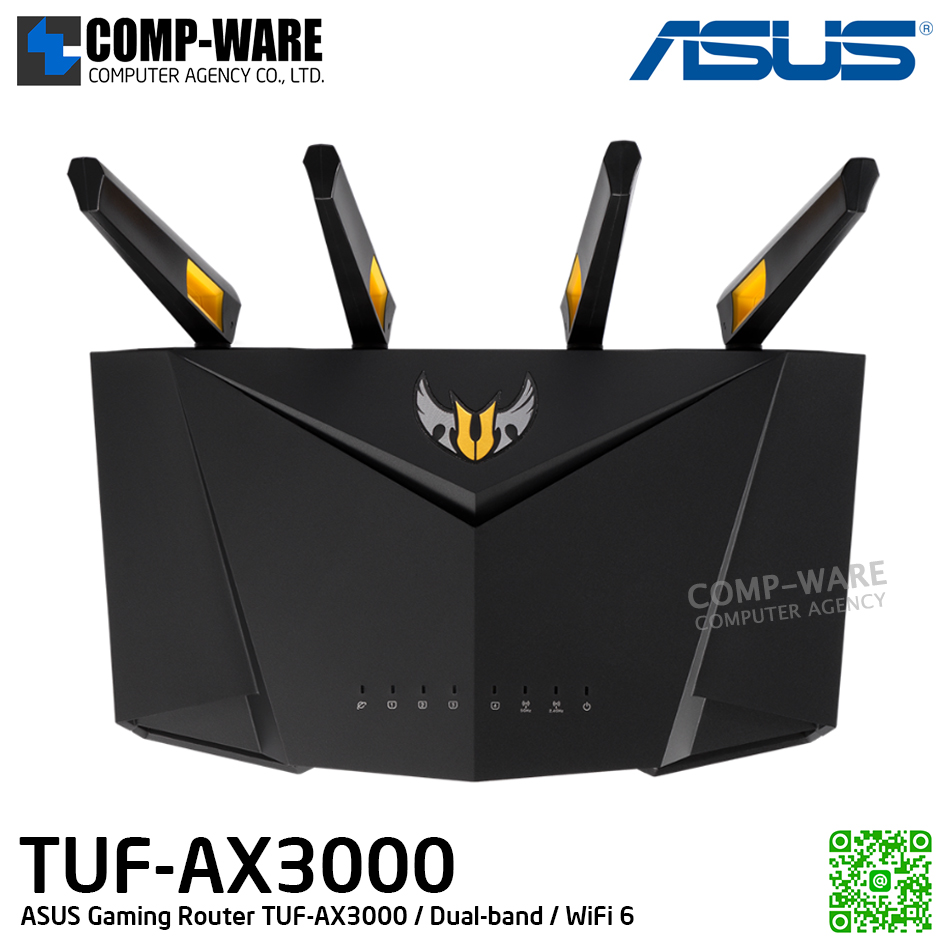 ASUS Gaming Router TUF-AX3000 / Dual-band / WiFi 6 - 3Y Warranty