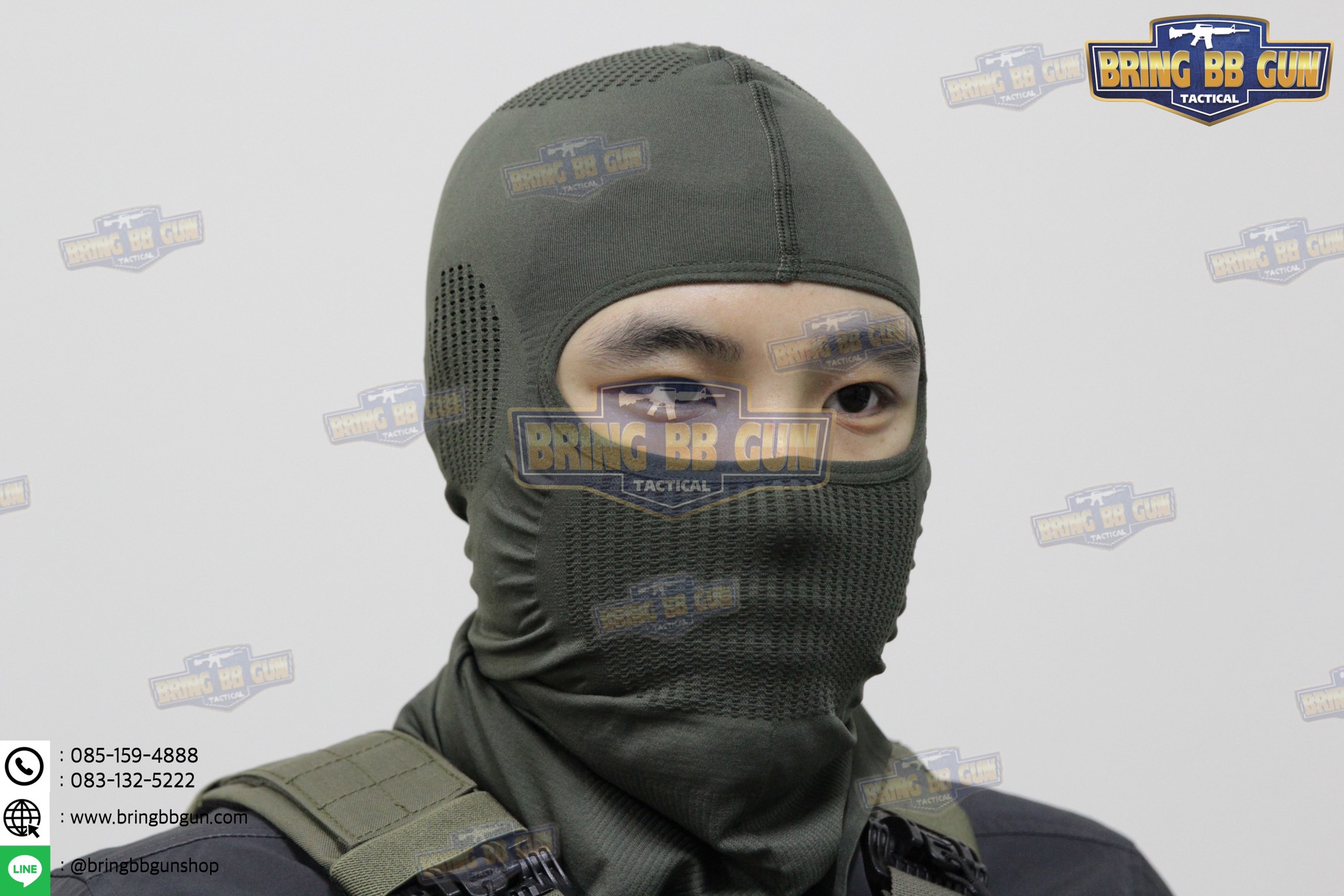 โม่ง ทรง NB Tactical (ไอ้โม่ง) (โม่งเปิดแค่ตา) (Balaclava V.2)