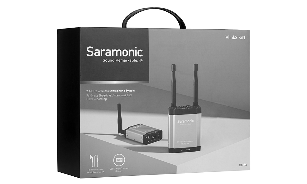 Saramonic Vlink2 Kit1 (TX+RX) ไมโครโฟนไร้สาย 2.4 GHz