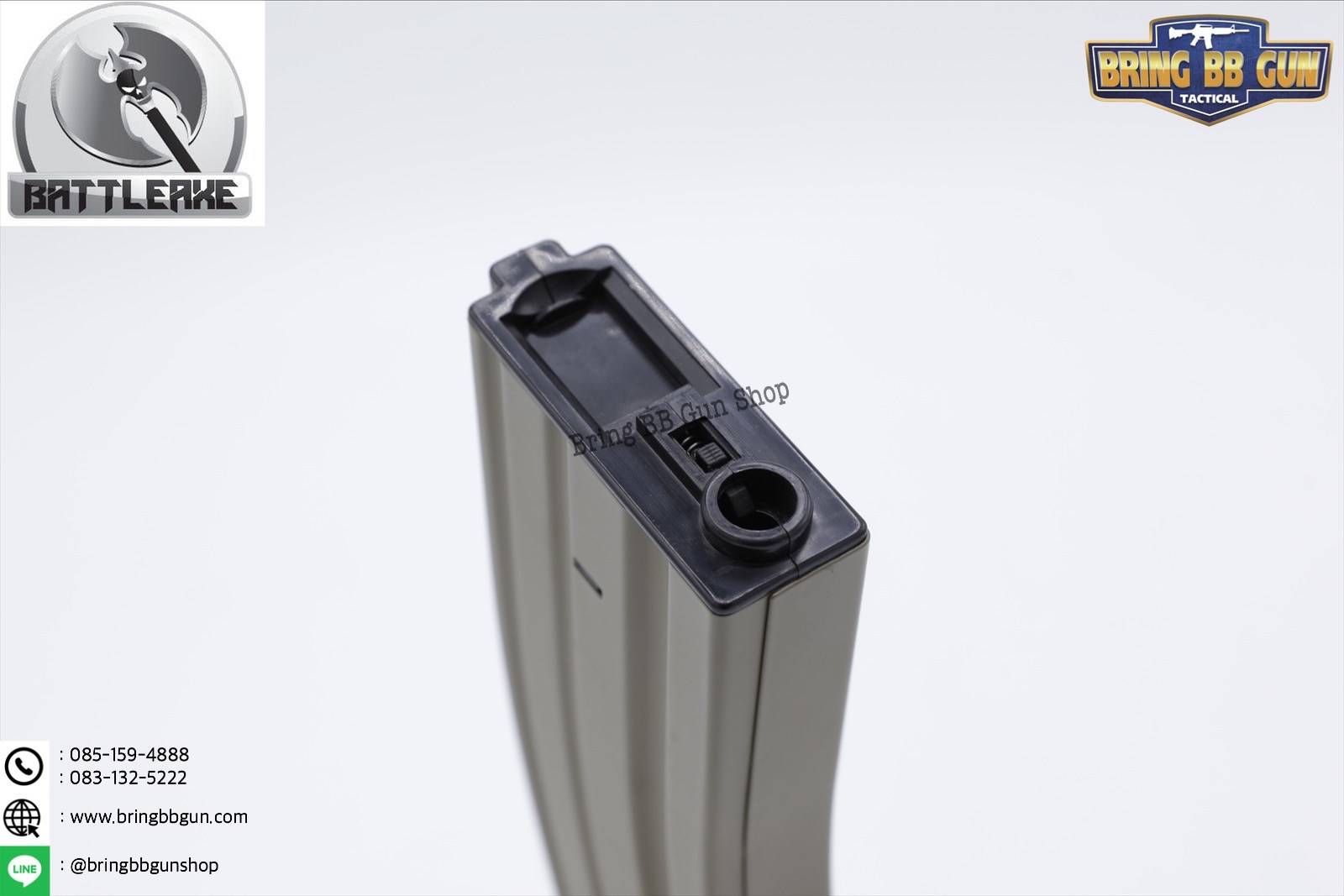 แม็กกาซีน M4 แบบปั่น ทรง เดิม(เหล็ก) รุ่น 500 นัด(รุ่นยาว) (M4 Hi-cap magazine)