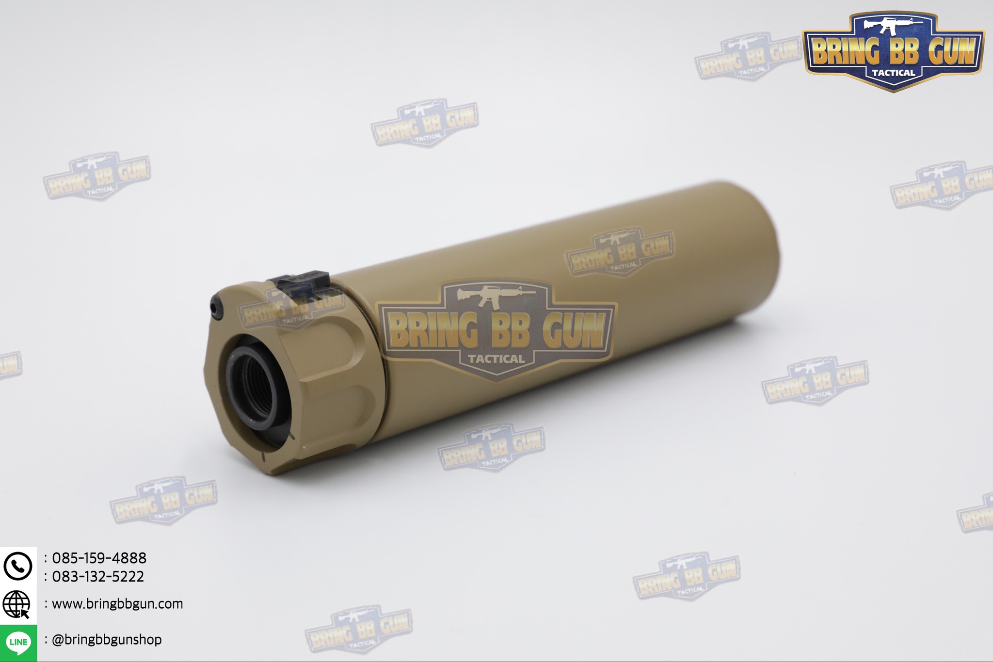 เก็บเสียง+ปลอกลดแสง ยี่ห้อ Surefire รุ่น Socom556 (6") (SOCOM556-RC2 & 4-Prong Flash Hider) (Fast-Attach Sound Suppressor)