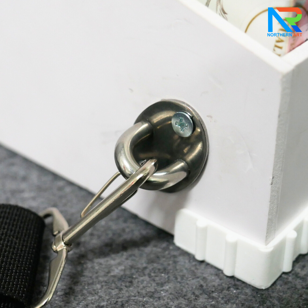 SAMPLING MOBILE TRAY ถาดแจกเคลื่อนที่ ขนาด (W)40 x (D)30 x (H)23 cm. พร้อมสายคล้องคอ