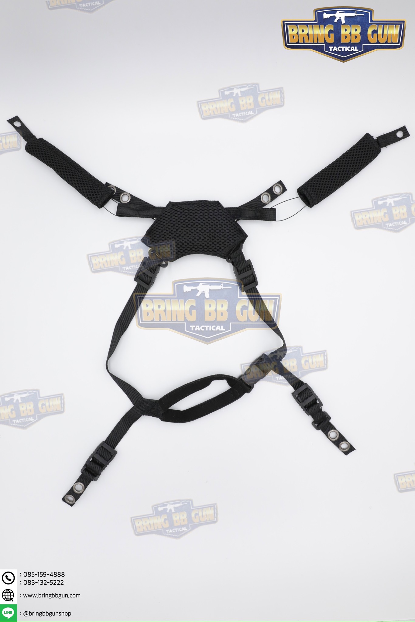 สายรัดคางปรับได้ ทรง EXFIL 3.0 (Exfil Helmet Boltless FIT Retention System) (EXFIL Tactical Helmet Suspension Hanging Strap BOA System Strap) (Team Wendy)