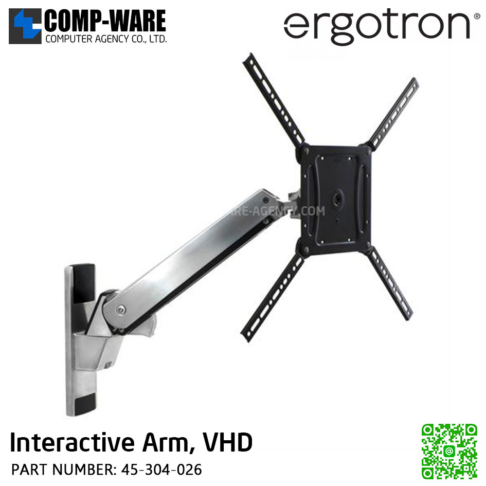 Ergotron Interactive Arm, VHD ,Heavy Monitor or TV Mount EGT-45-304-026 (5Y Warranty)