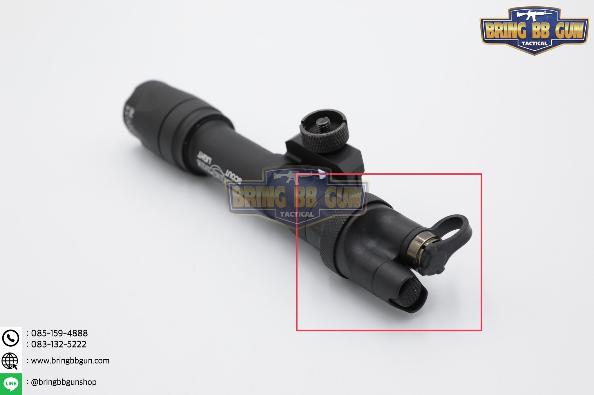 สวิตช์ไฟฉาย สำหรับไฟฉาย M300 / M600 (ตูดไฟฉาย) ยี่ห้อ Surefire (Mount Tail Switch) (DS00 WEAPONLIGHT TAIL SWITCH) (SureFire DS00 Scout Light Tail Switch)