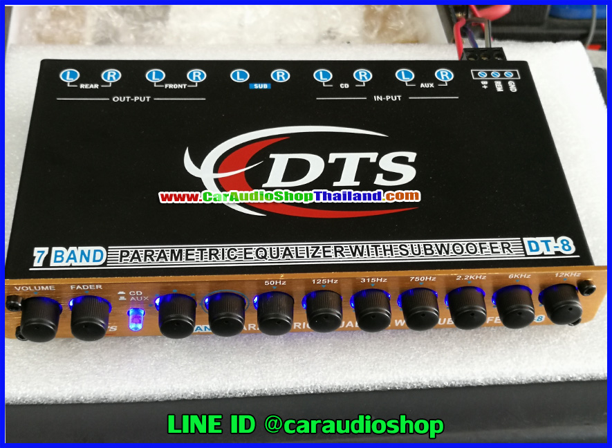 ปรีแอมป์ 7 แบนด์ คุณภาพ DIGITAL SOUND 7 BAND DT8