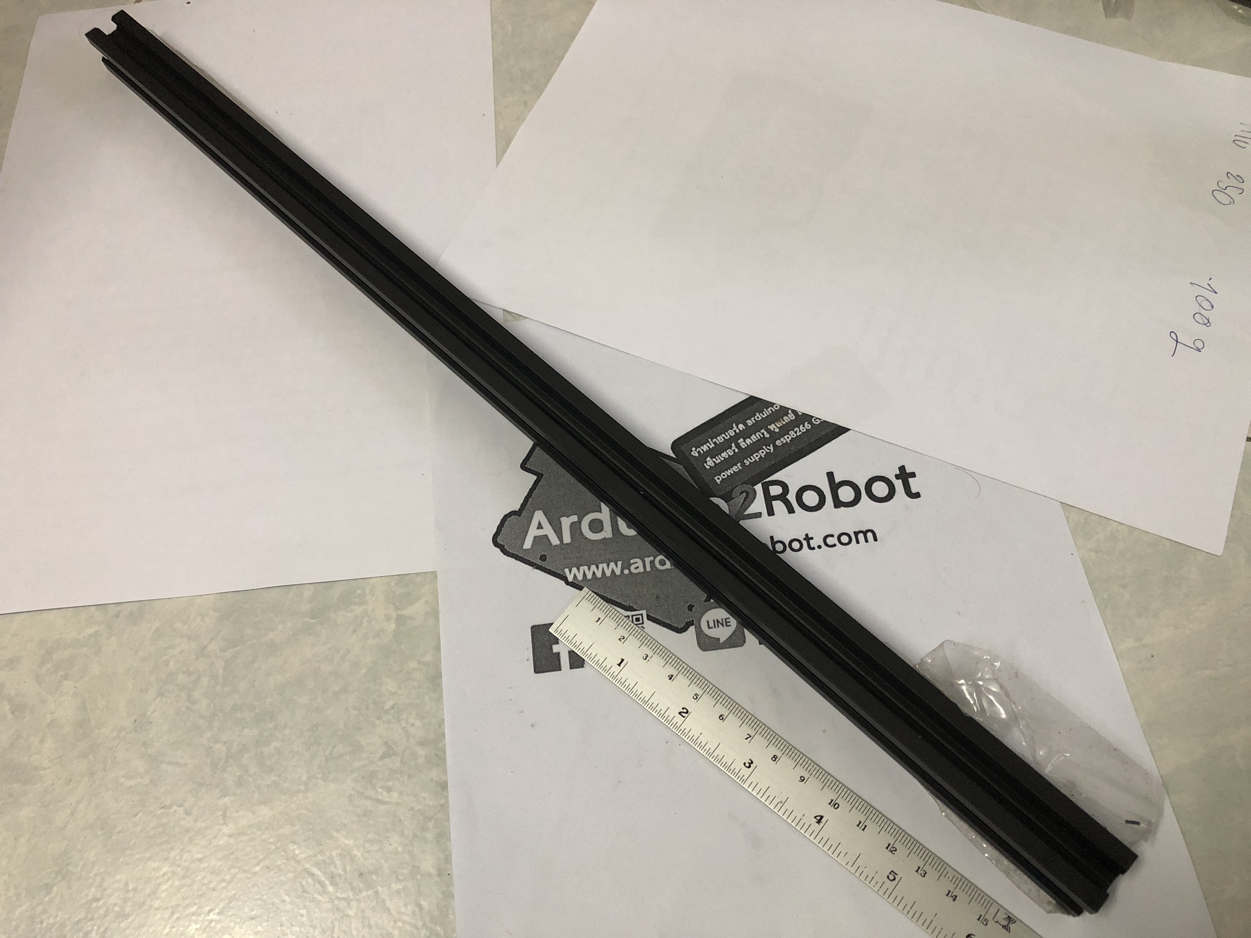 V-Slot อลูมิเนียมโปรไฟล์ 2020 สีดำ (ยาว 750 mm)