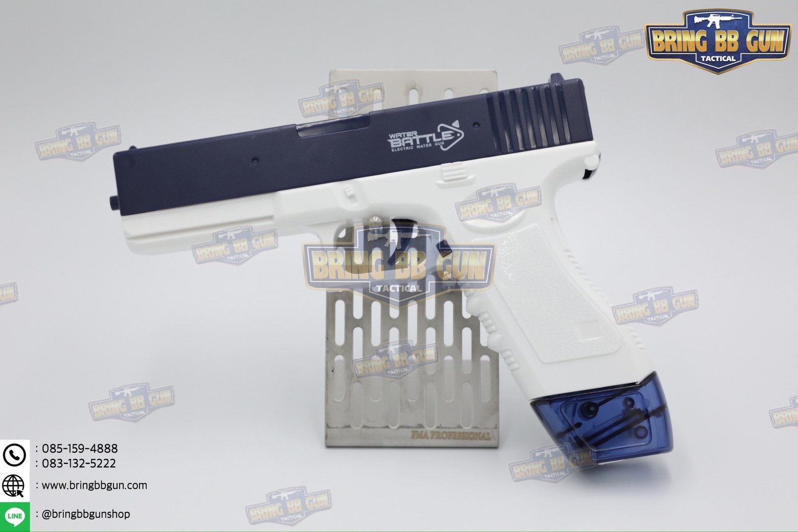 ปืนฉีดน้ำไฟฟ้า รุ่น Glock (ปืนฉีดน้ำของเล่น) (ปืนฉีดน้ำอัตโนมัติ) (ยิงได้ต่อเนื่อง)