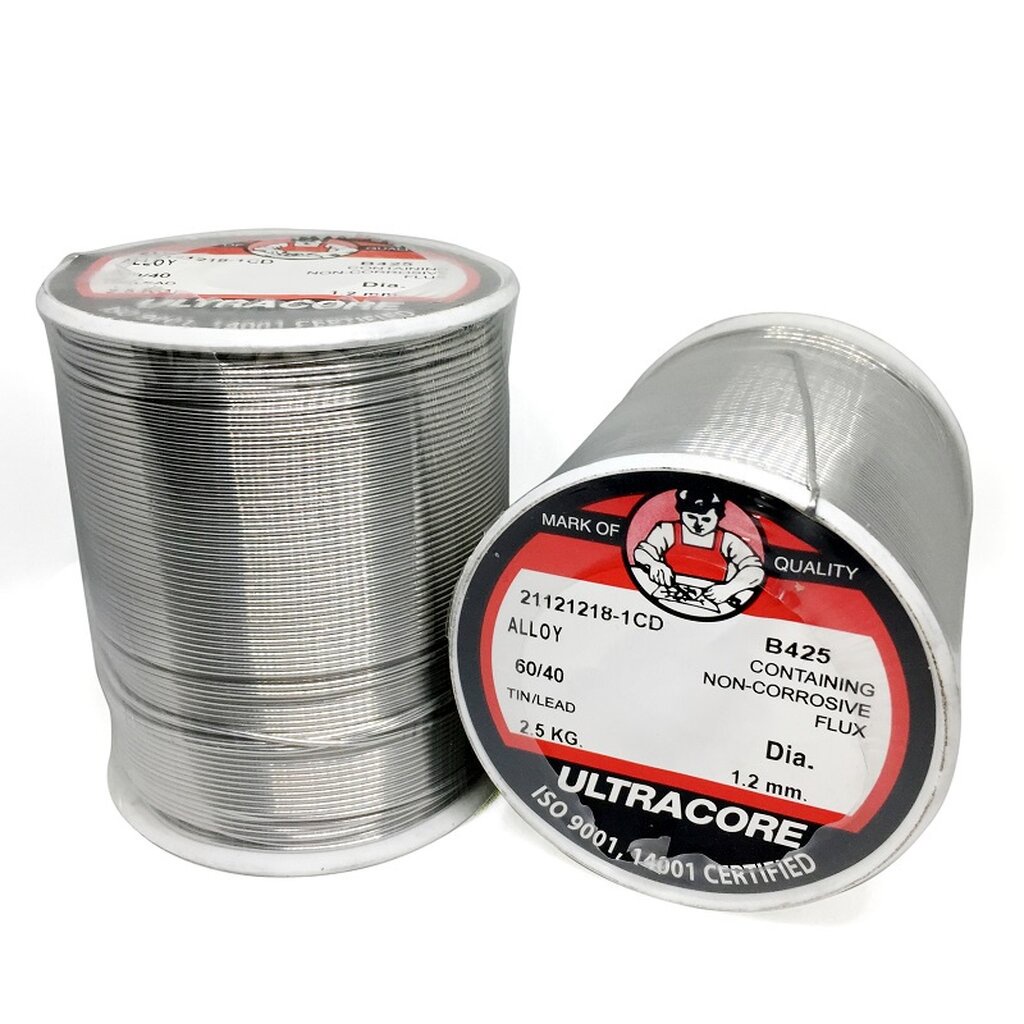ตะกั่วบัดกรี 60/40 อุลตร้าคอร์ | ULTRACORE |99-06-0103| ตะกั่วบัดกรี |ออกบิล VAT ขั้นต่ำ 300 บาท ติดต่อผู้ขาย ส่งรวดเร็ว