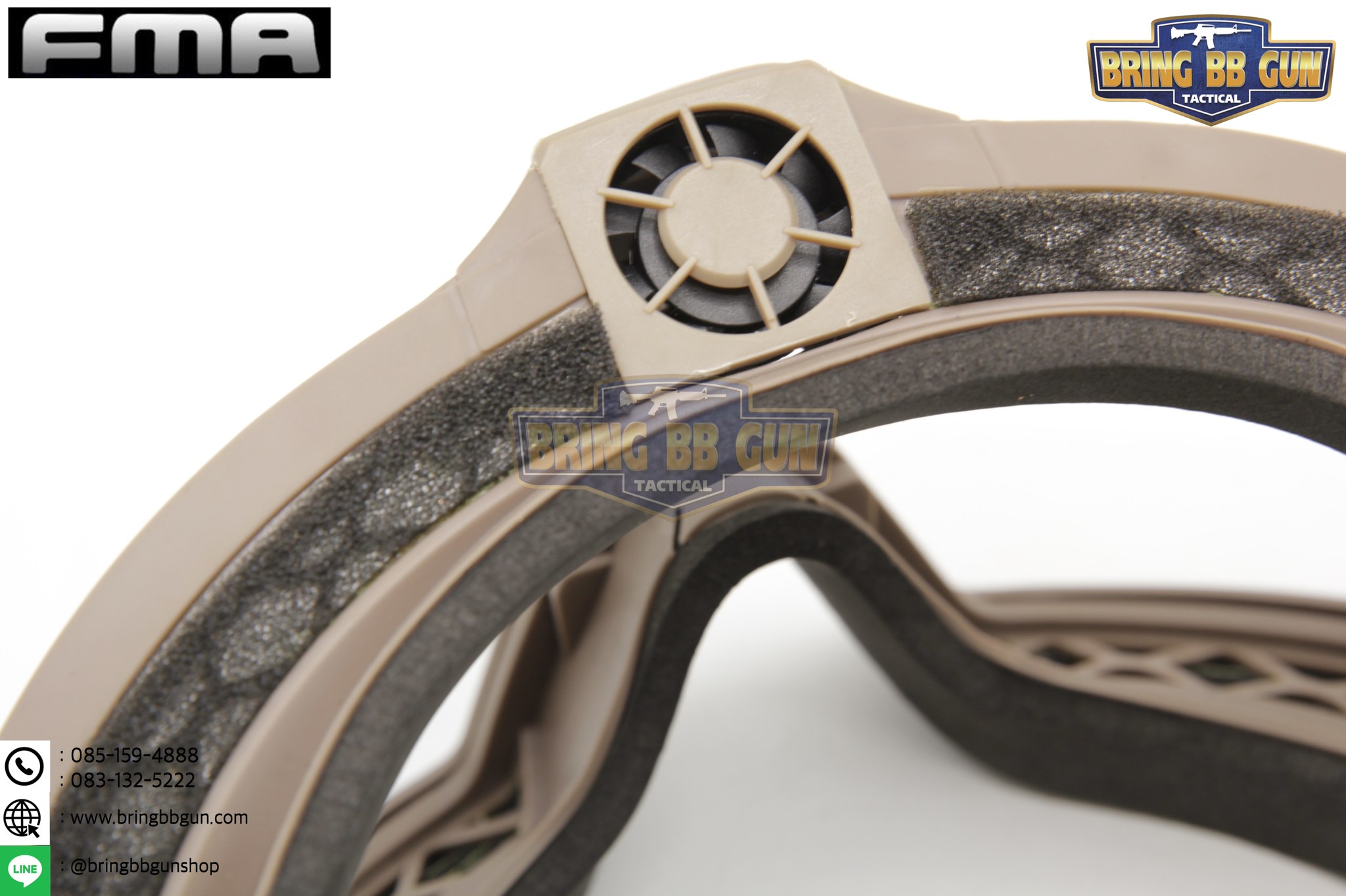 แว่นตากันลมรุ่นมีพัดลม ยี่ห้อ FMA (Regulator Updated version with Fan Goggle）