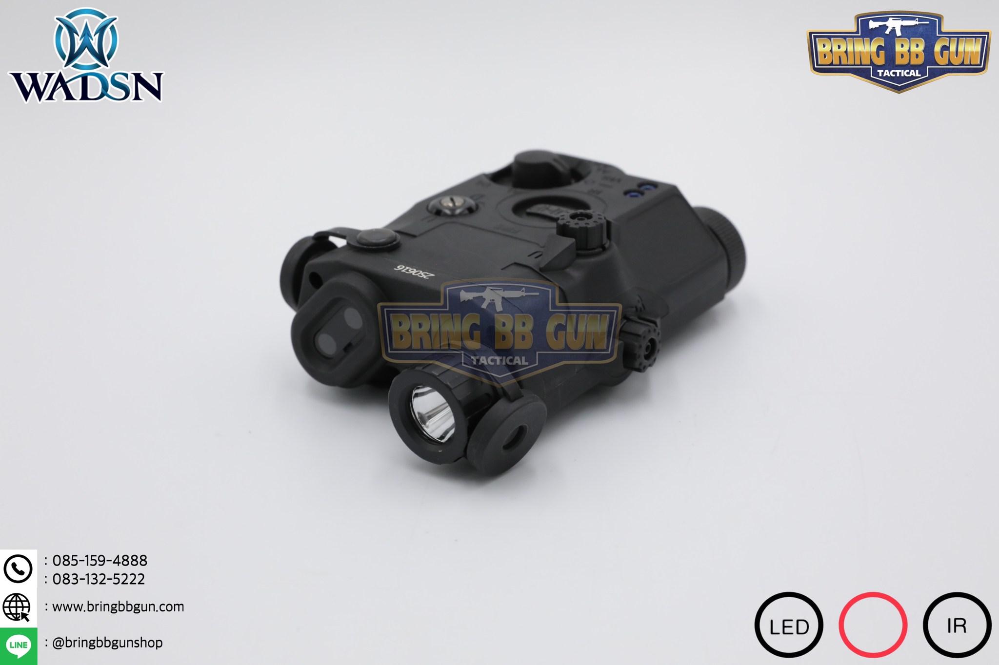 กล่อง PEQ-15 LA-5C Laser Pointer ยี่ห้อ WADSN รุ่น Real Grade (รุ่น Top) รุ่นไฟฉาย และ เลเซอร์สีแดง