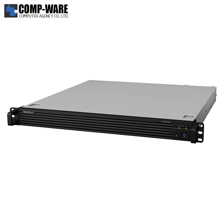 Synology RackStation (1U 12-Bay) RC18015xs+ (8GB ECC RAM up to 32GB) Intel Xeon E3-1230 v2 Quad-Core w/Rail Kit RKS1317, No HDD
