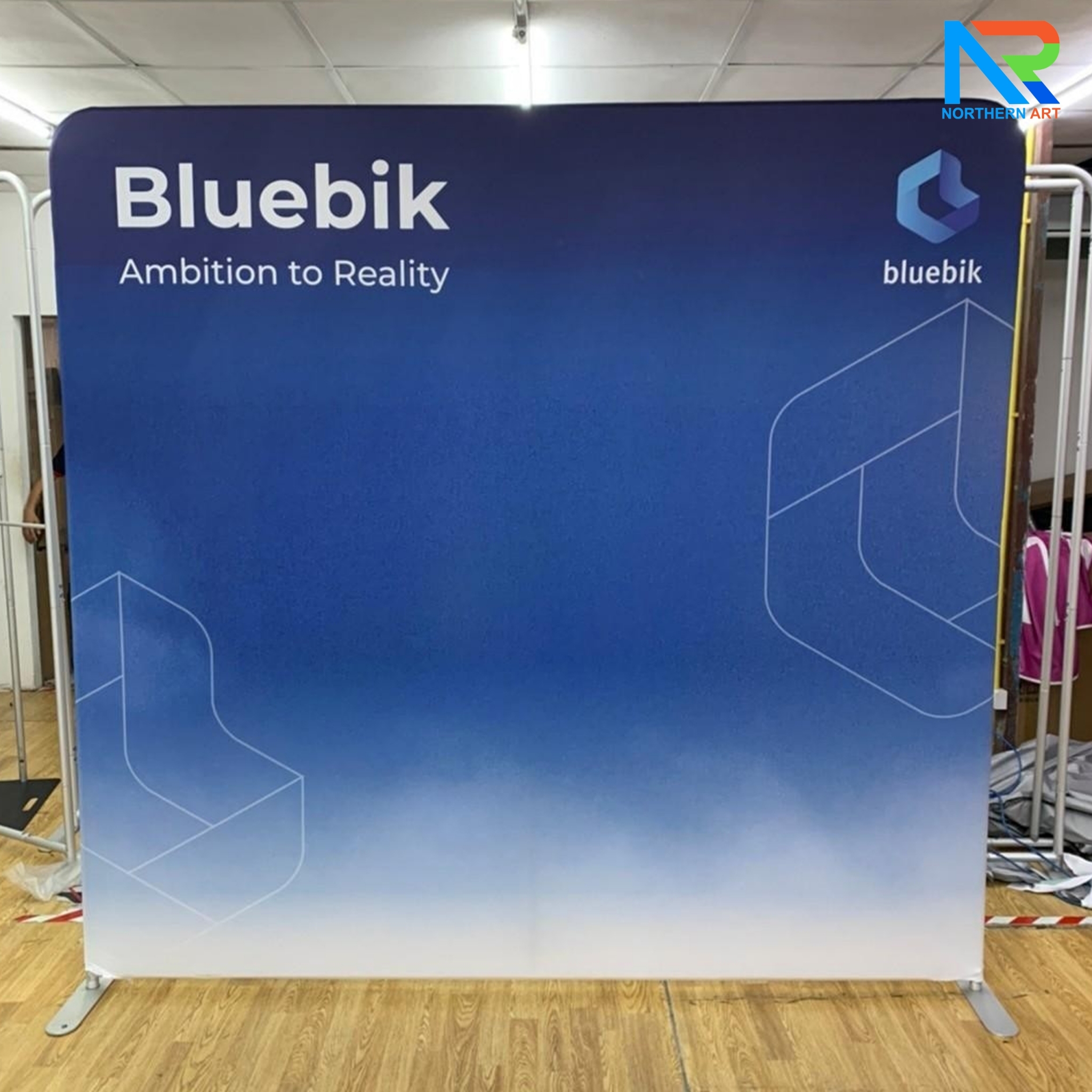 แบคดรอบผ้า Fabric Backdrop รุ่นตรง ขนาด (H)200 x (W)120-1000 cm. โครงอะลูมิเนียม ถอดประกอบได้ แถมฟรี! กระเป๋าใส่อุปกรณ์ 1 ใบ
