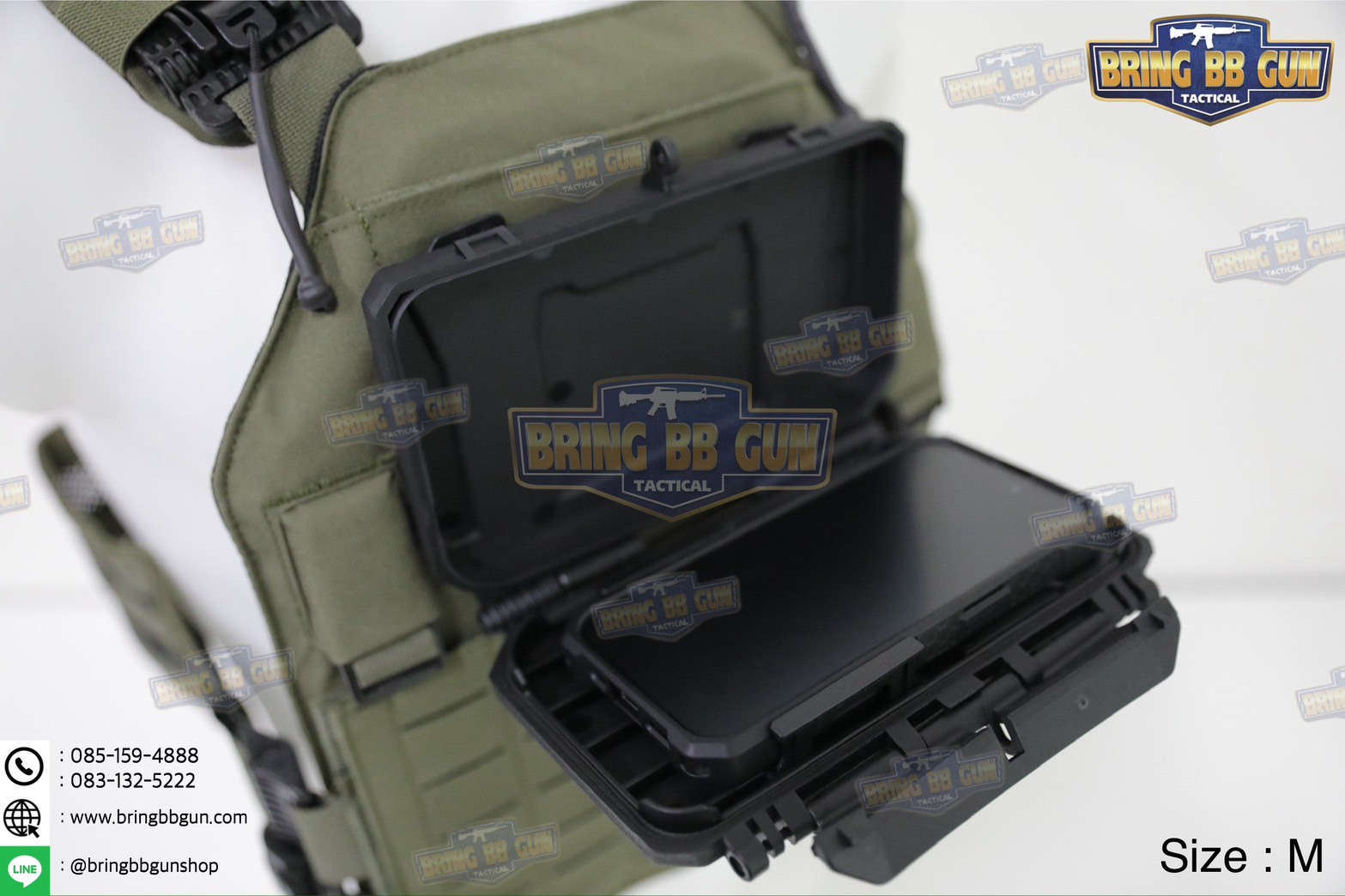 เคสโทรศัพท์ติดเสื้อเวสทรงกล่อง DarkVault 2.0 Case Smartphone Protection(Equipment Storage Box V.2) (Folded Navigation Board)