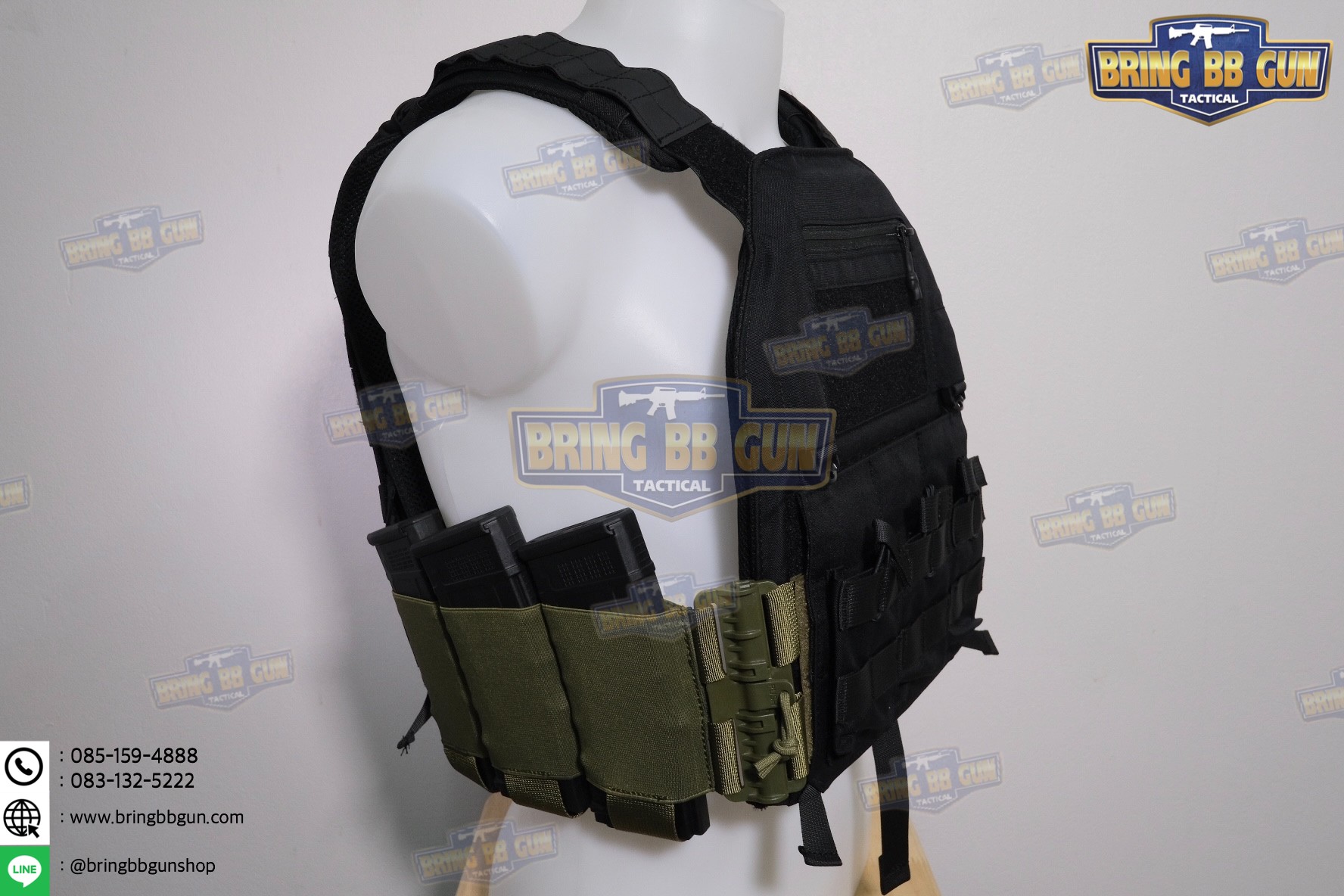 ชุดเซ็ตปลดเสื้อเกราะไว (ชุดสายโอบ-ปลดไว แบบยางยืด) (QD Elastic Cummerbund)