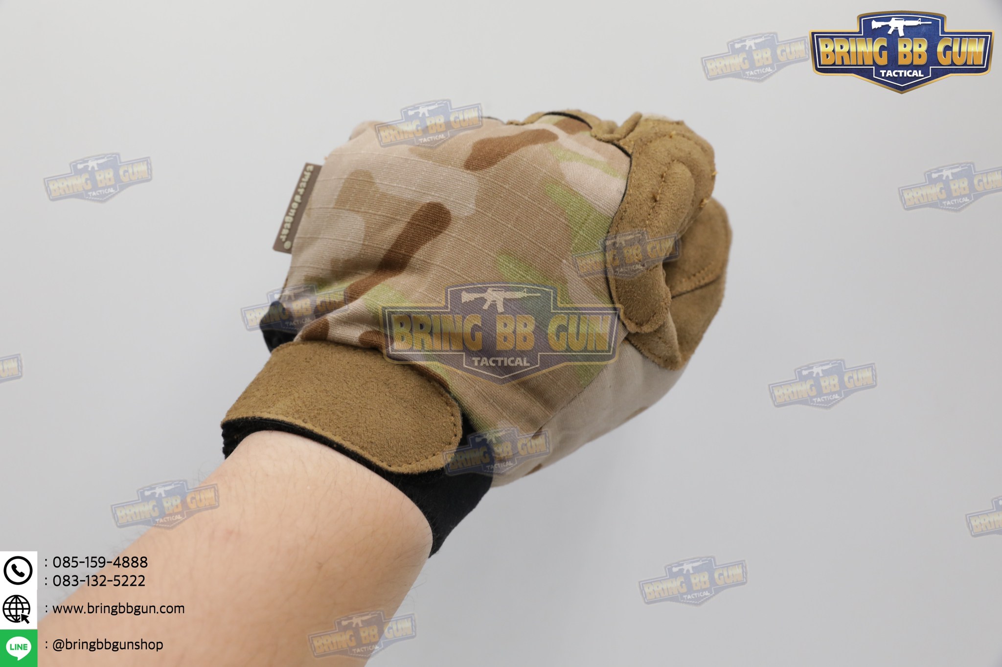 ถุงมือเต็มนิ้ว ยี่ห้อ Emerson รุ่น Tactical Lightweight Camouflage Gloves (Tactical Gloves)
