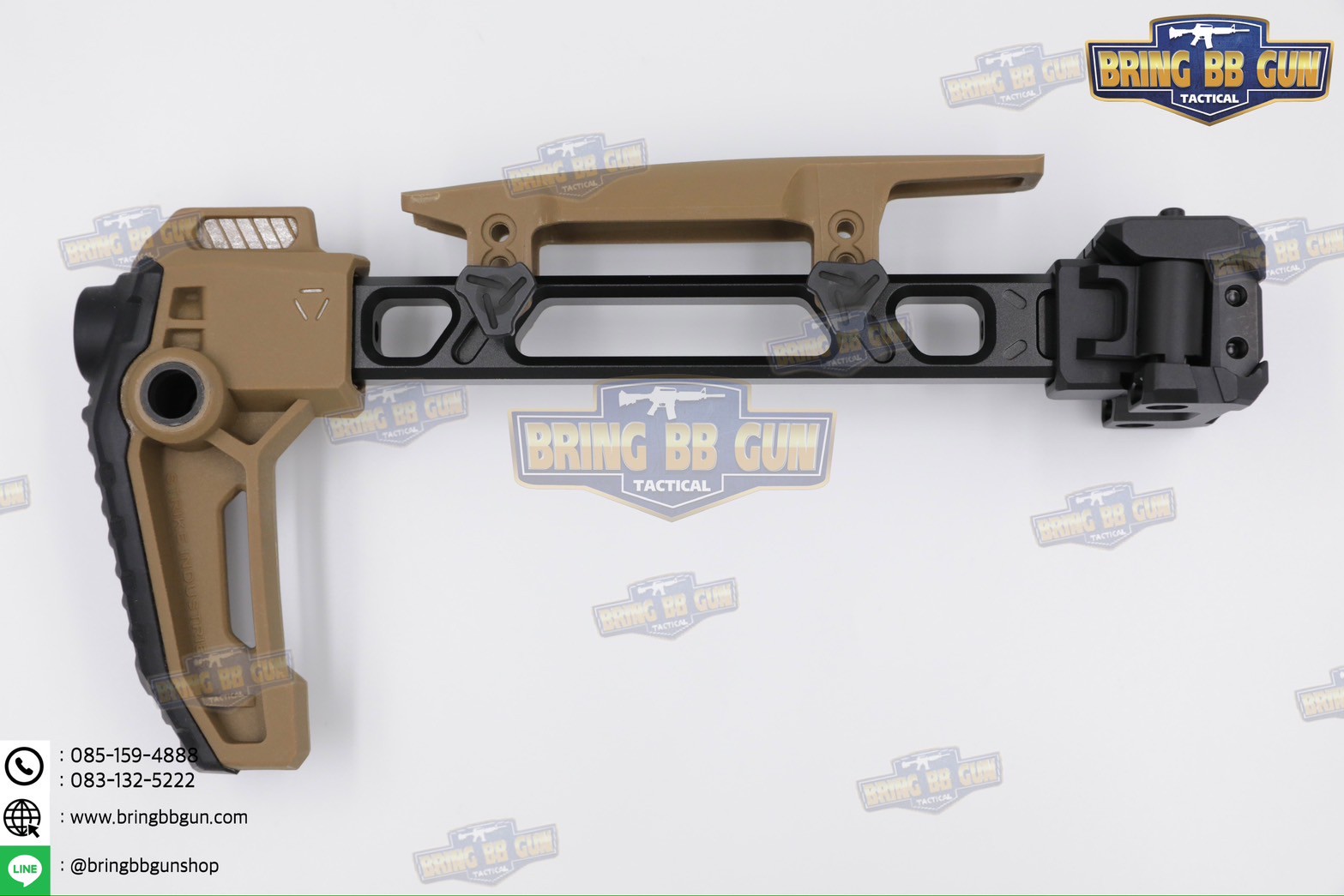 พานท้ายปืนแบบพับได้2ฝั่ง (Strike Dual Folding Adapter) รุ่น Strike FSA Dual Folder (The Strike Dual Folding Adapter) (Dual Folding Adapter) (Strike Hard,Strike Fast) (SI) (MCX) (MPX) (1913)