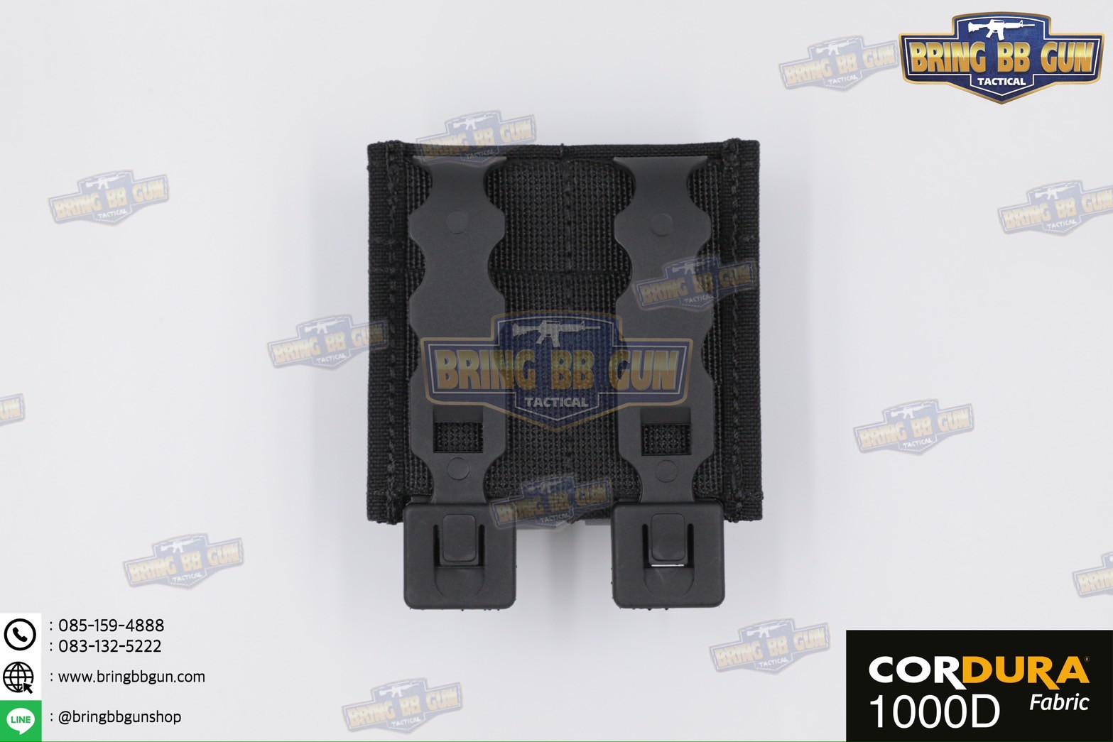 เพ้าแม็กกาซีนปืนสั้นแบบคู่ ทรง ESS รุ่น 9mm. (ซองแม็กกาซีนแบบคู่ ESS รุ่น 9mm.) (FAST 9mm. Double Soft Pouch)