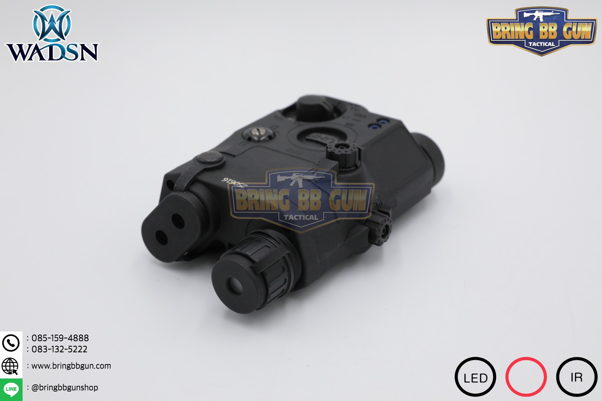 กล่อง PEQ-15 LA-5C Laser Pointer ยี่ห้อ WADSN รุ่น Real Grade (รุ่น Top) รุ่นไฟฉาย และ เลเซอร์สีแดง