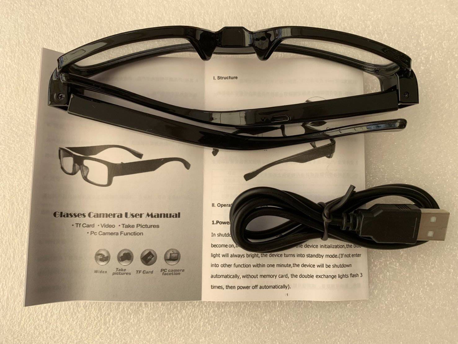เป็นนักสืบด้วยกล้องรูเข็มจิ๋ว ติดแว่นตา Spy Glasses Camera