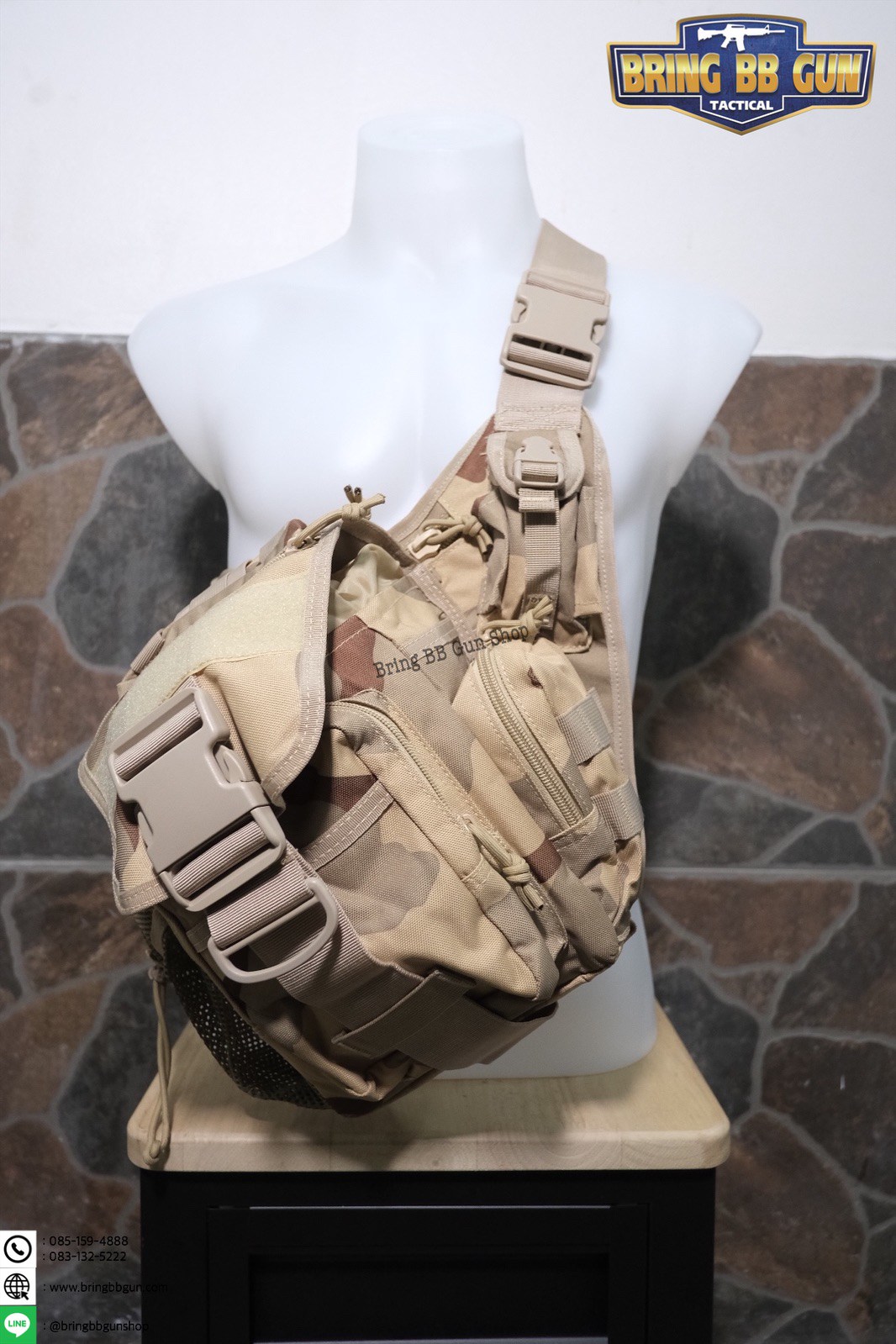 กระเป๋าสะพายข้าง-คาดอก รุ่น ทรงสามเหลี่ยม (เป้สะพายหลัง)