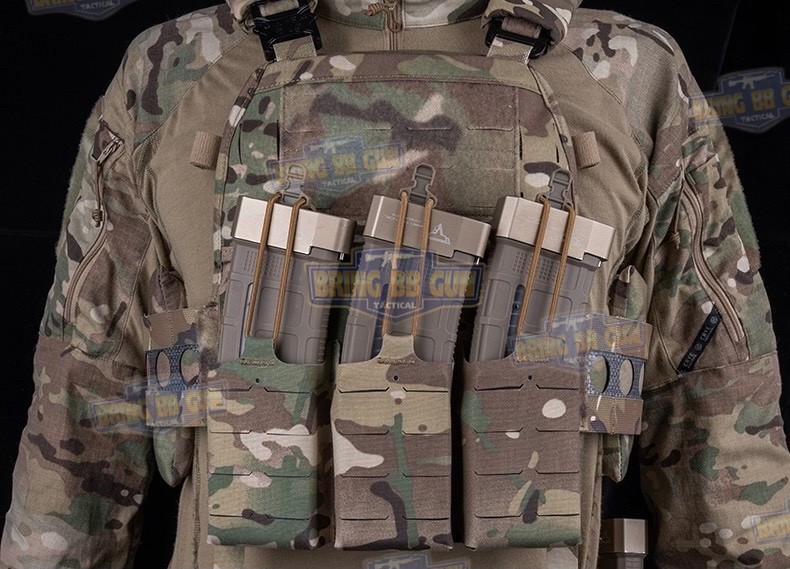 เพ้าแม็กกาซีน KTAR (5.56 แบบ3ช่อง) (V5 PC Triple Mag Plate) (G Buckle + Velcro) (Ferro Concepts KTAR Front Flap) (KTAR Front Flap)