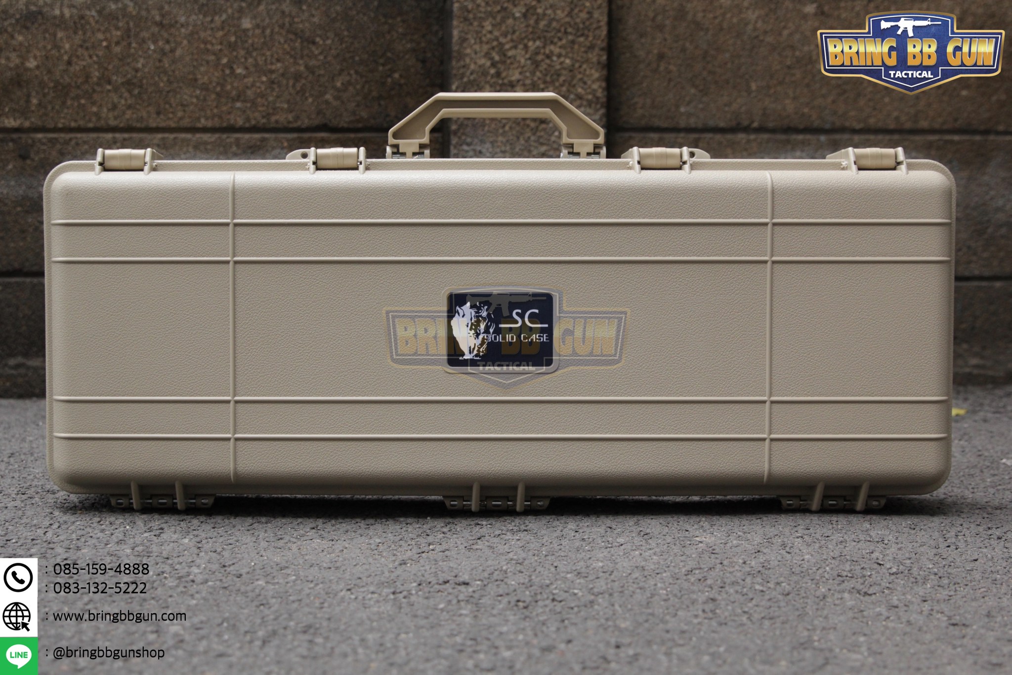 กล่องปืนยี่ห้อ Solid Case (Hard case) ขนาดภายนอก : 85*32*14 cm. ขนาดภายใน : 82*28.5*14 cm.
