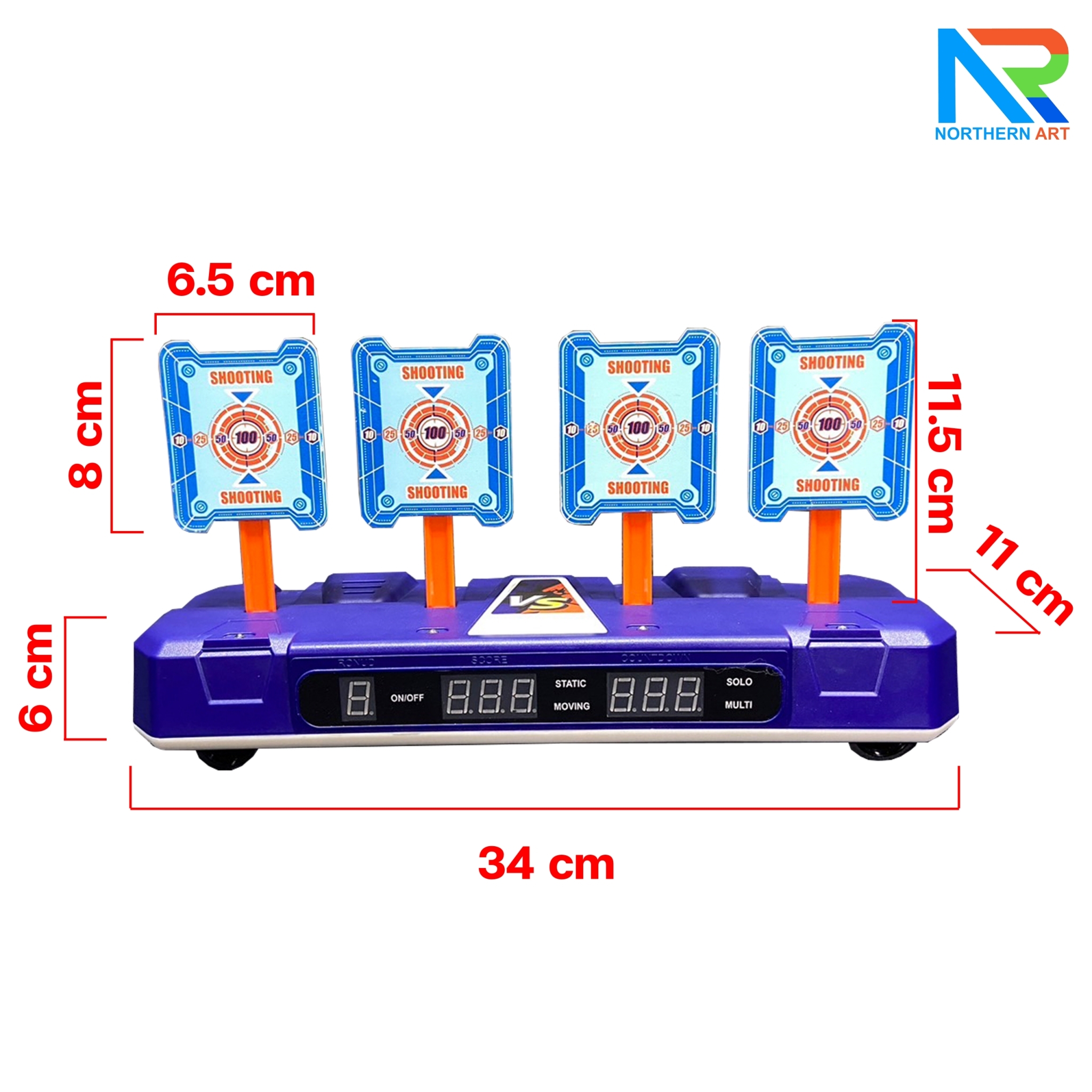 เกมส์ CARNIVAL GAME ยิงเป้าเคลื่อนที่ ขนาด (W) 90 x (L)50 x (H)176 cm. พร้อมเป้าเคลื่อนที่ 4 เป้า 3 ชุด ปืนกระสุนโฟม 1 ชุด