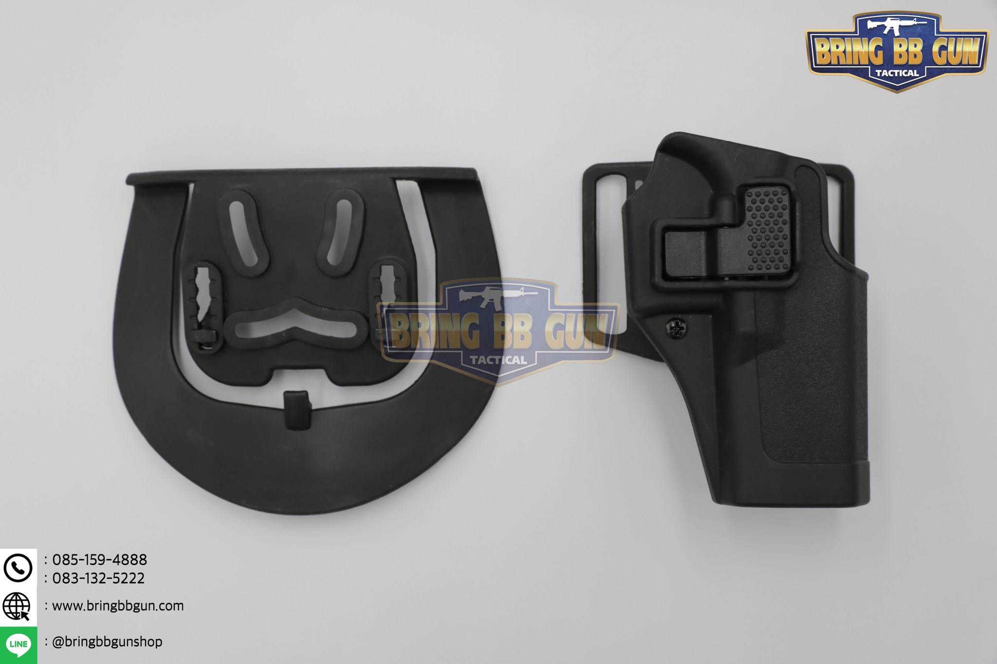 ซองปืนพกนอก ทรง Black Hawk รุ่น Glock19 สำหรับปืน : Glock 19/23/32/36