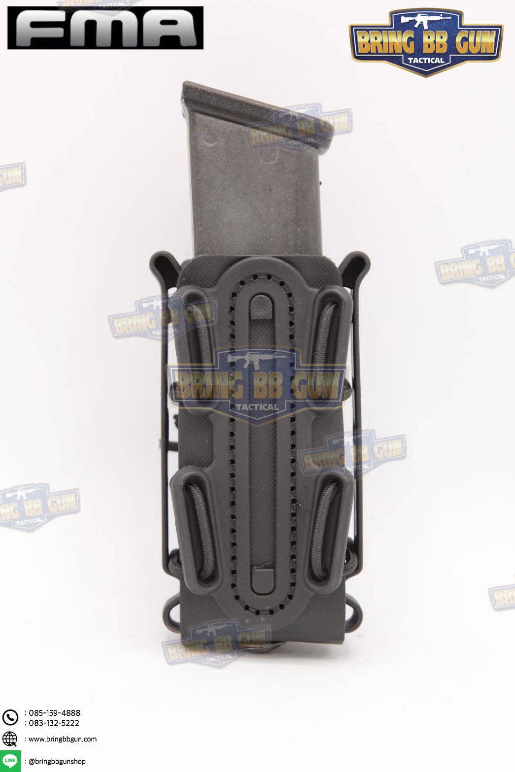 เพ้าเเม็กกาซีน Scorpion Soft Shell 9mm.&.45cal ยี่ห้อ FMA (ซองแม็กกาซีนปืนสั้น Scorpion Soft Shell) Scorpion Shape Soft Shell Magazine Pouch (9mm.&.45cal)