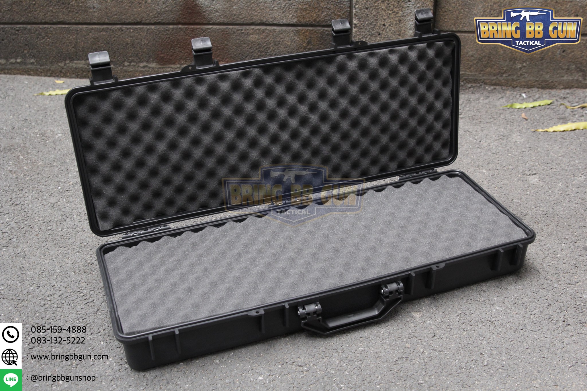 กล่องปืนยี่ห้อ Solid Case (Hard case) ขนาดภายนอก : 85*32*14 cm. ขนาดภายใน : 82*28.5*14 cm.