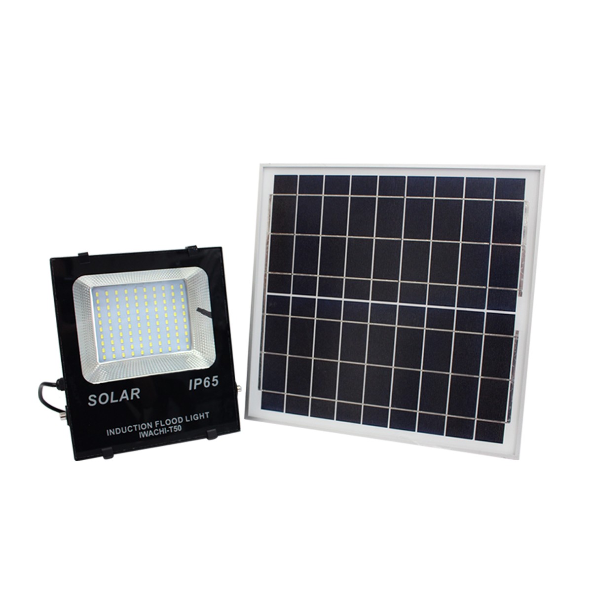 IWC-FLOOD-LIGHT-SOLAR-REMOTE-50W โซล่าเซลล์ รุ่นมีรีโมท ตั้งเวลา ปรับแสงได้