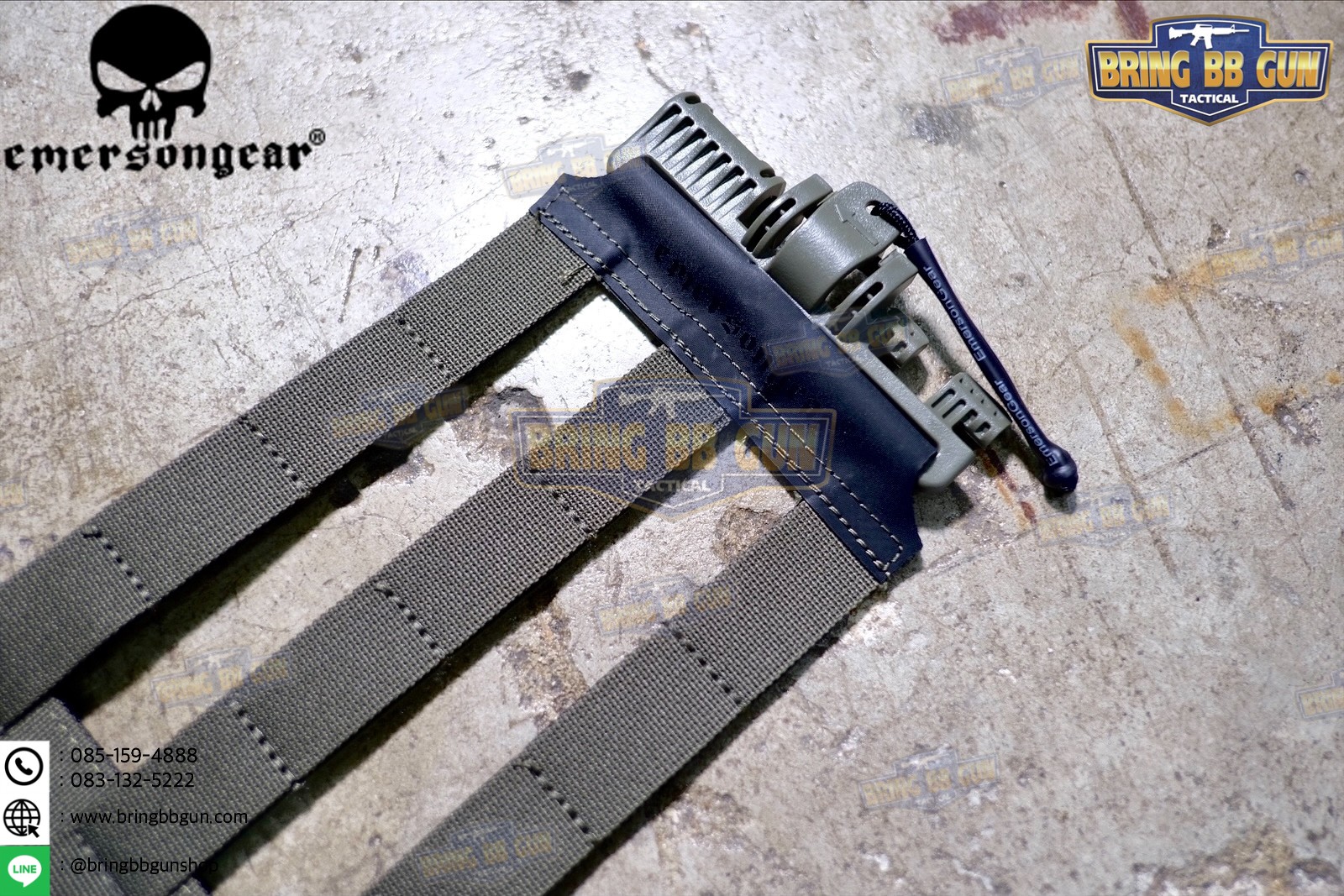 ชุดเซ็ตปลดเสื้อเกราะไว (ชุดสายโอบ-ปลดไว) ยี่ห้อ Emerson (Vest single point quick release Mesh Cummerbund) (Quick Release Cummerbund Set)