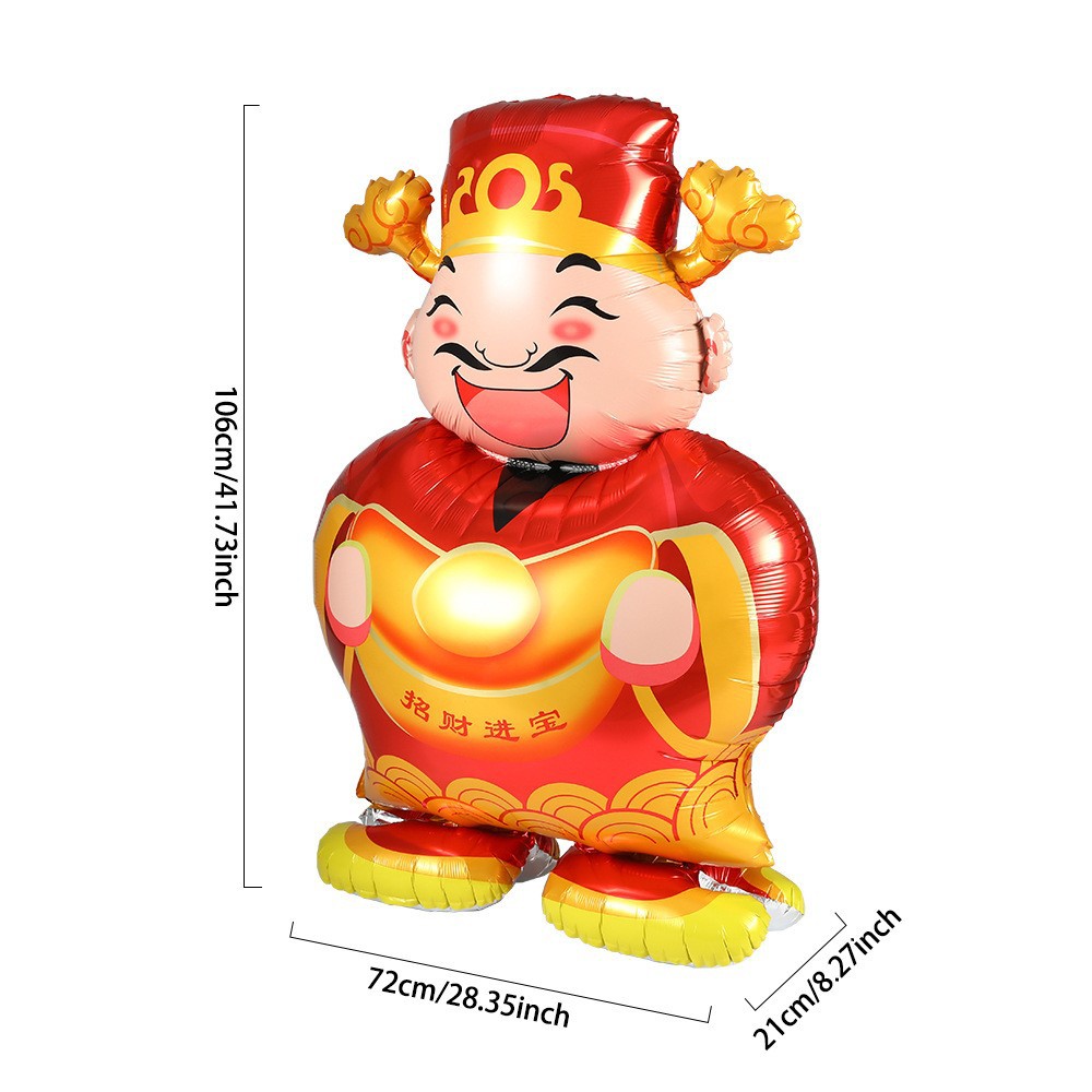 ลูกโป่งฟอยล์เทพไฉ่ซึ้งเอี่ยตั้งพื้น