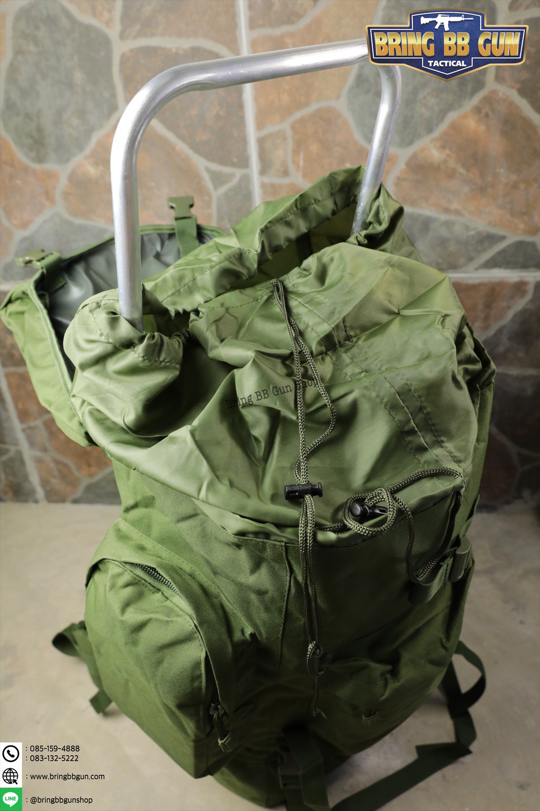 กระเป๋าเป้ รุ่นโครงเหล็ก