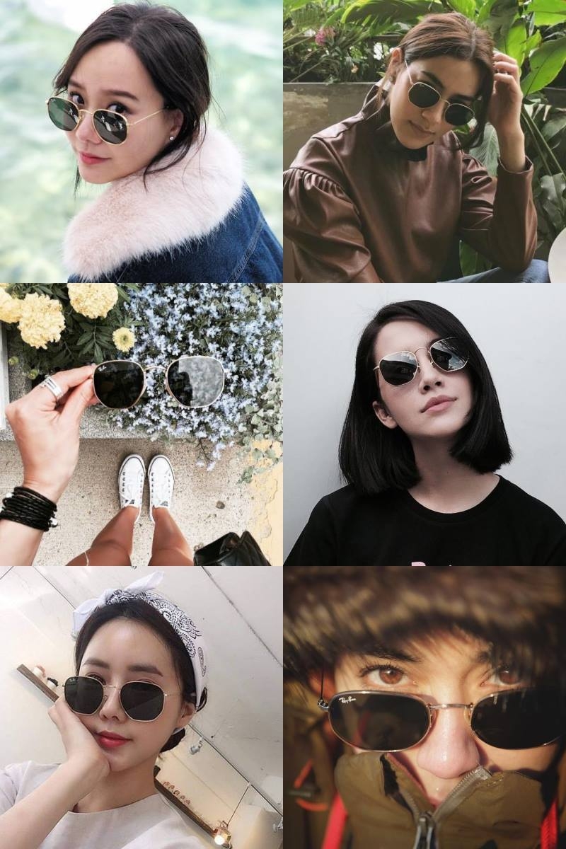 RayBan Hexagonal Flat Lens RB3548N 001