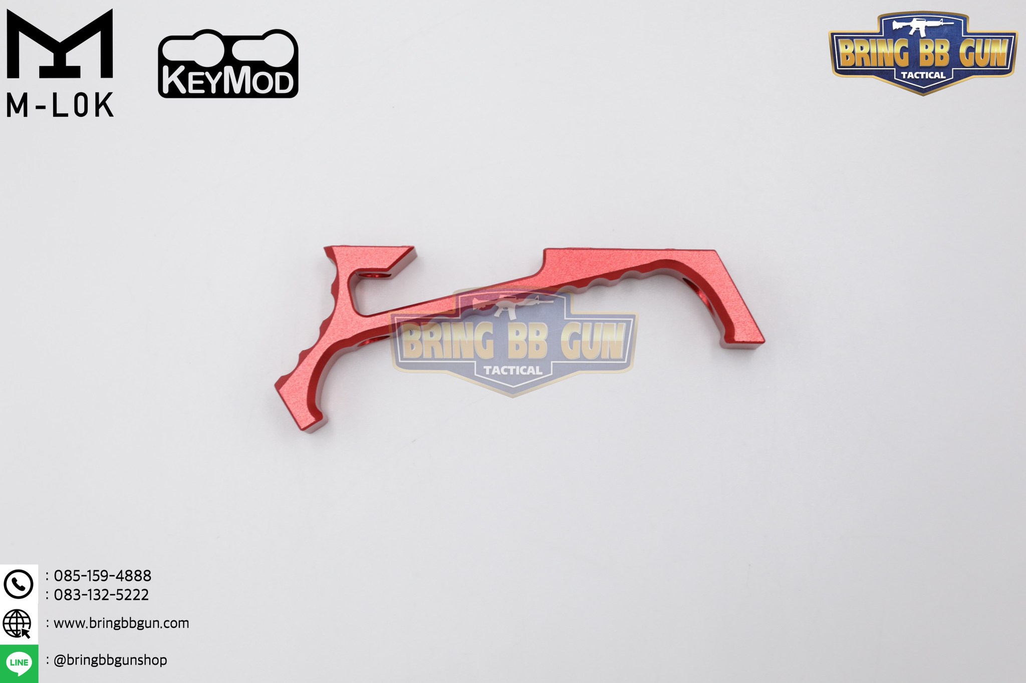 กริ๊ปมือหน้า VP23 (VP23 Tactical Angled Grip) (VP23 Tenaci Grip) (ใช้ได้กับชุดหน้าระบบราง M-Lok และ Keymod)