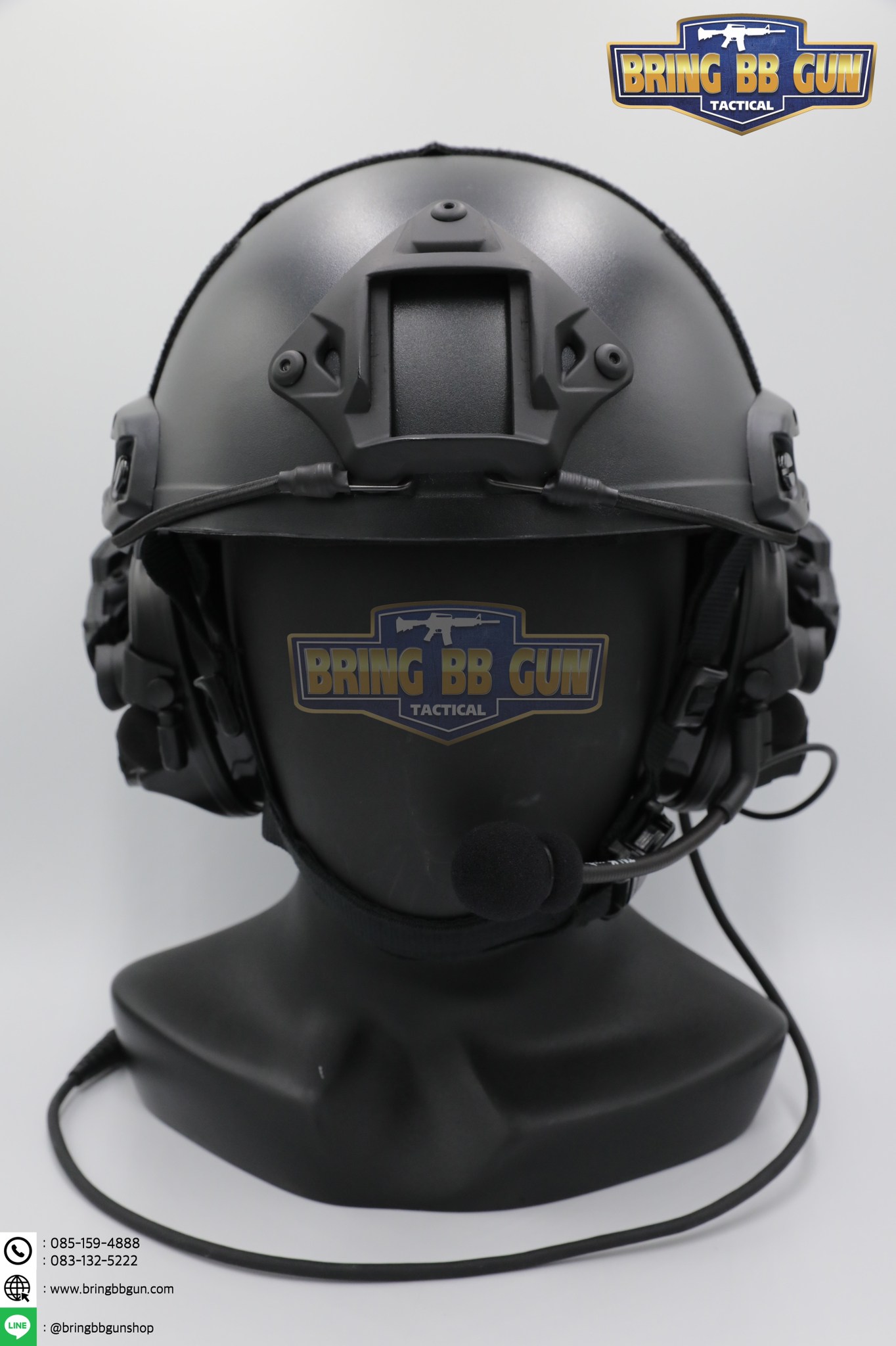 หูฟังสื่อสารตัดเสียงได้ ทรง Comtac III ยี่ห้อ Tac-Sky รุ่น หูฟังตัดเสียงพร้อมขาติดหมวกฟาส