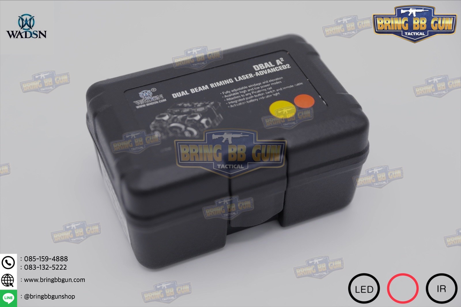 กล่องAN/PEQ-15A รุ่น DBAL-A2 ยี่ห้อ WADSN รุ่น อลูมิเนียม (Dual Beam Aiming Laser - Advanced2)