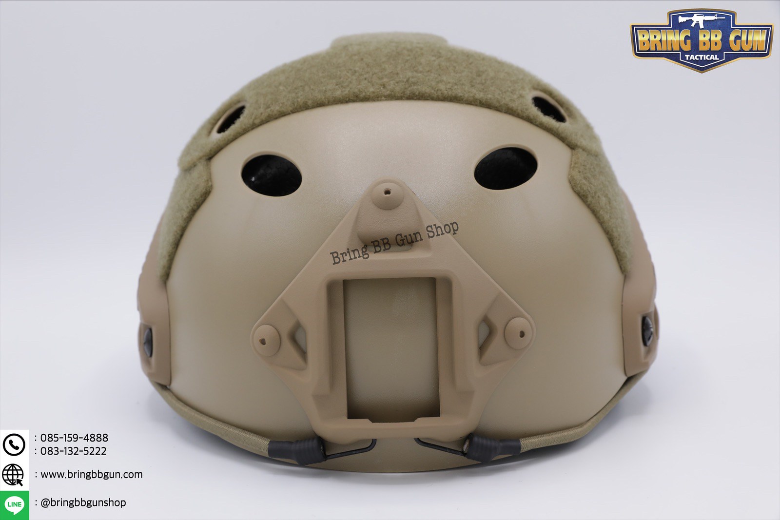 หมวก Fast (หมวกฟาส) (Fast Helmet PJ type) รุ่น Standard-pound holes