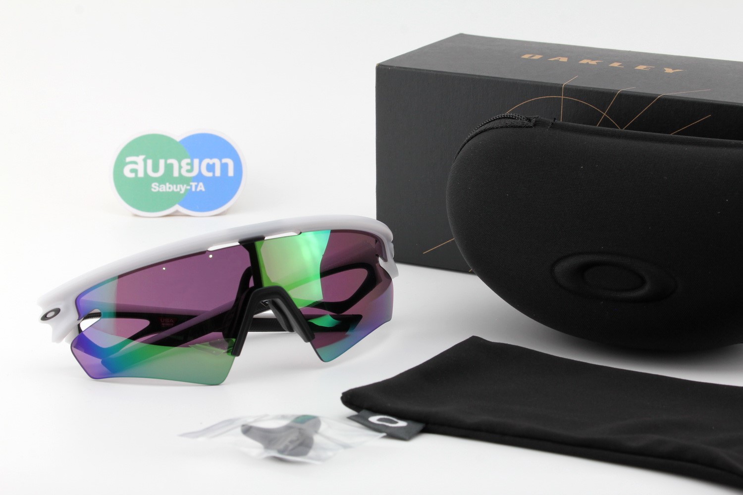 Oakley Sphaera Slash Matte Vapor / Prizm Road Jade SKU#OO9499-04