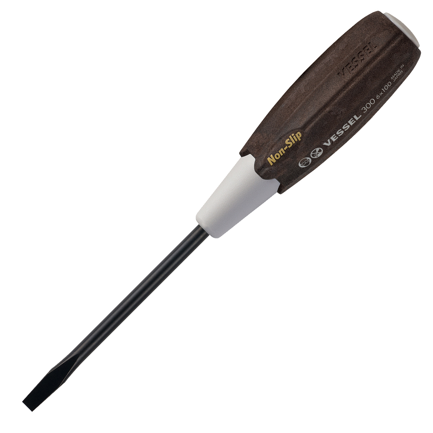 VESSEL ไขคววง Wood compo กันลื่น No.300(Slotted 6 x 100)