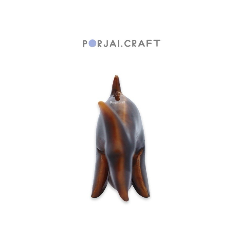 Yellow Tiger Eye Dolphin Carvings ไทเกอร์อายแกะสลักรูปโลมา