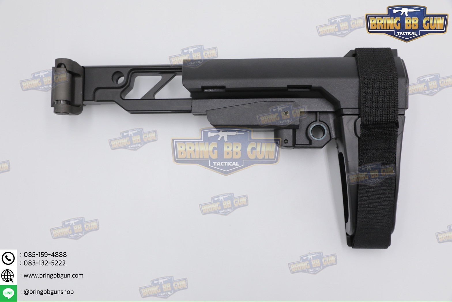 แกนพานท้ายพับได้ทรง JMAC สำหรับ Sig Sauer MPX/MCX รุ่น JMAC ST-6 Skeletonized Tube (Folding Adapter) (1913 Adapter) (JMAC) (MCX) (MPX) (1913)