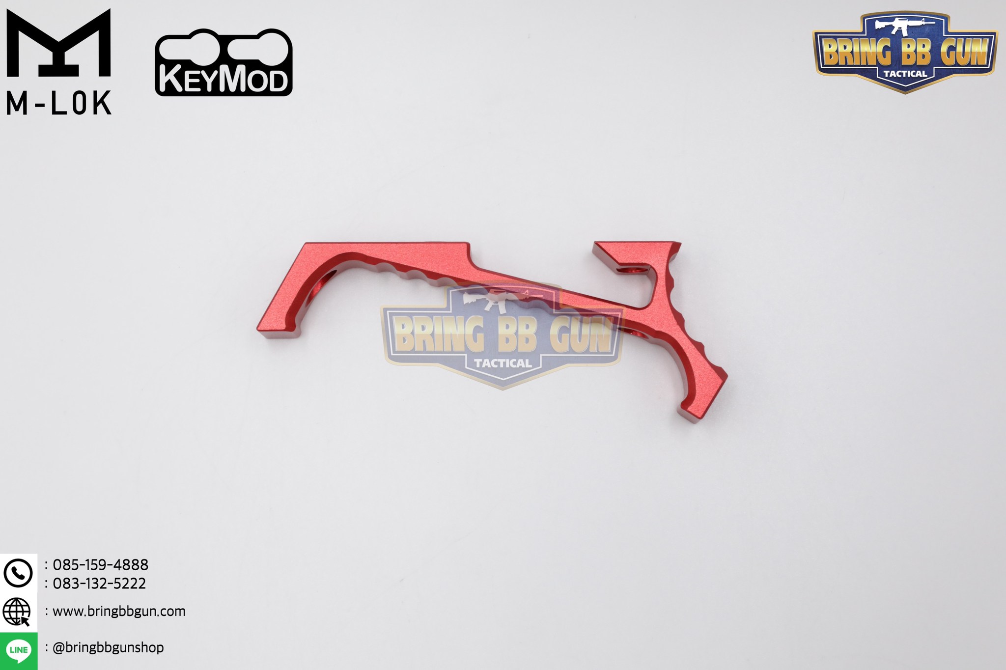 กริ๊ปมือหน้า VP23 (VP23 Tactical Angled Grip) (VP23 Tenaci Grip) (ใช้ได้กับชุดหน้าระบบราง M-Lok และ Keymod)